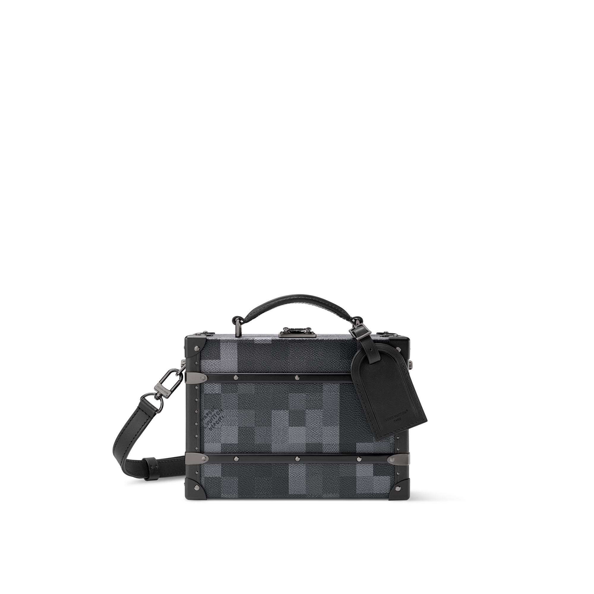 ルイヴィトン   N00059 ダモフラージュブラック キャンバストランクショルダーバッグ 中古 GZ14 louis-vuitton--